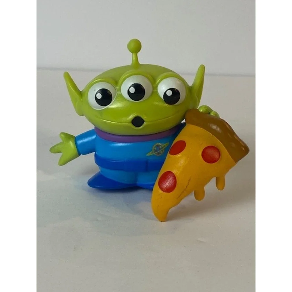 Disney Pixar Toy Story Pizza Planet Alien With Pizza Slice Blind Box Toy 3 Inch